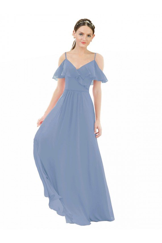 Shop Pleated One Shoulder A-Line Chiffon Bridesmaid Dress Sydney