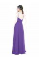 Shop Long Chiffon A-Line Bridesmaid Dress with Deep V-Neckline and Side Slit Sydney