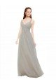 Shop Chiffon Bridesmaid Dress with Ruched Draped Bodice Sydney