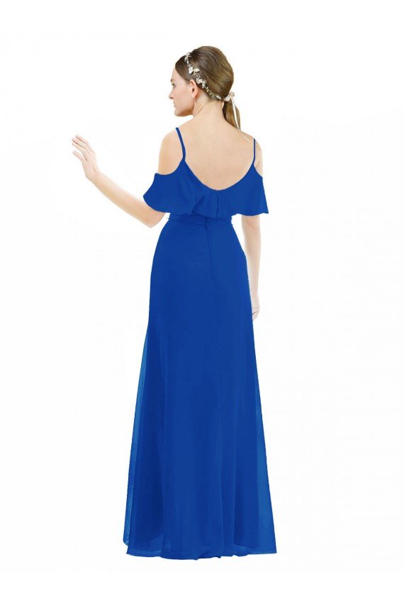 Shop High Low Boho Bridesmaid Dress with Cold Shoulder Sleeves Sydney