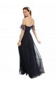 Shop Boho Bridesmaid Dress with Beaded Embroidered Bodice and Flutter Cap Sleeves Sydney