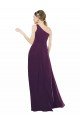 Shop One Shoulder Chiffon Bridesmaid Dress with Draped Bodice Sydney