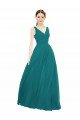 Shop Figure Flattering Chiffon Bridesmaid Dress with Draped V-Neck Bodice Sydney