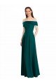 Shop Classic Off the Shoulder Chiffon Bridesmaid Dress with Cap Sleeves Sydney