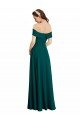 Shop Classic Off the Shoulder Chiffon Bridesmaid Dress with Cap Sleeves Sydney