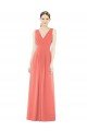 Shop V-Neck V-Back Sleeveless Chiffon Bridesmaid Dress Sydney