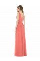 Shop V-Neck V-Back Sleeveless Chiffon Bridesmaid Dress Sydney