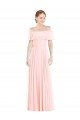 Shop Off the Shoulder Long Bridesmaid Dress With Ruffle Overlay Sydney