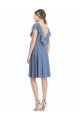 Shop Cocktail Length V-Neck V-Back Short Chiffon Bridesmaid Dress Sydney