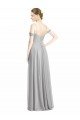 Shop Off the Shoulder Long Chiffon Bridesmaid Dress with Ruched Bodice Sydney