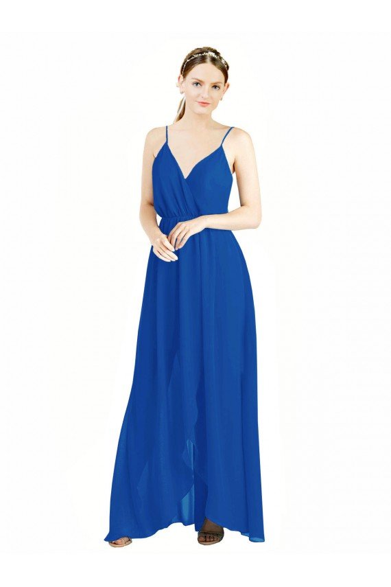 Shop Sleeveless Surplice Chiffon Bridesmaid Dress with Spaghetti Straps Sydney
