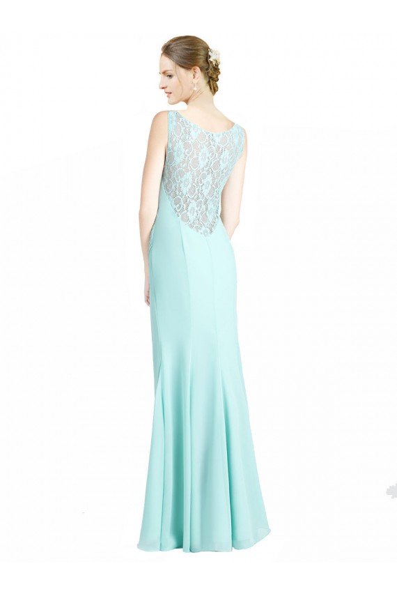 Shop Ruched Bodice Sweetheart Chiffon Bridesmaid Dress with Lace Back Sydney