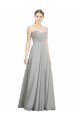 Shop Sweetheart Strapless Draped Long Chiffon Bridesmaid Dress Sydney