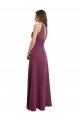 Shop High Neckline Long Chiffon Bridesmaid Dress with Beaded Trim Sydney