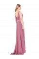 Shop Long Slim Chiffon Bridesmaid Dress / Prom Dress with Beaded Waist Sydney