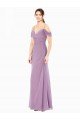 Shop Draped Off the Shoulder Sweetheart Chiffon Bridesmaid Dress with Button Back Sydney