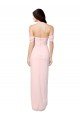 High Low Off the Shoulder Strapless Ruched Chiffon Bridesmaid Dress Sydney