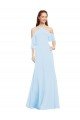 Shop Chiffon Halter Neck Bridesmaids Dress with Flounced Neckline Sydney