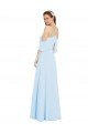 Shop Chiffon Halter Neck Bridesmaids Dress with Flounced Neckline Sydney