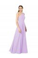 Shop Grecian Inspired Simple One Shoulder Chiffon Formal Bridesmaid Dress with Ruching Sydney