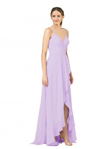 Shop High-Low Chiffon Bridesmaid Dress with Ruffle Detail Sydney