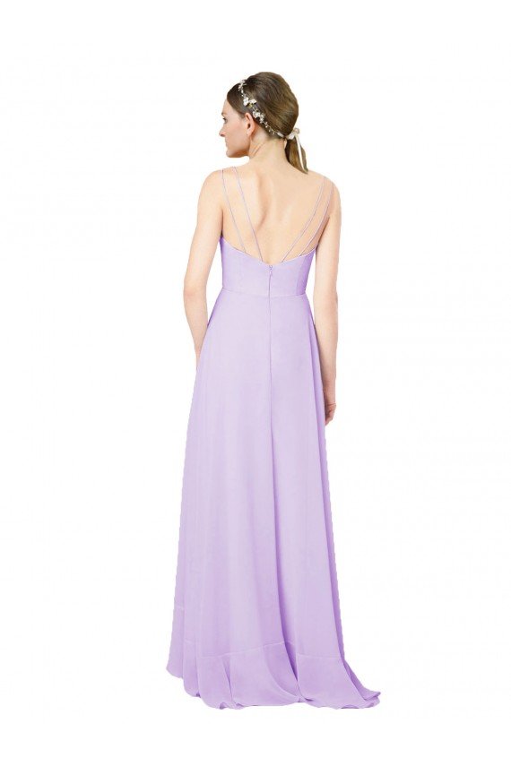 Shop High-Low Chiffon Bridesmaid Dress with Ruffle Detail Sydney