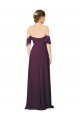 Shop Romantic Off-Shoulder Chiffon Bridesmaid Dress with Plunging V-Neck Sydney