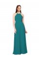 Shop Simple Chiffon Bridesmaid Dress with High Halter Neckline Sydney