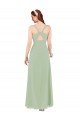 Feminine Chiffon Bridesmaid Dress with Ruching and V-Neckline Sydney