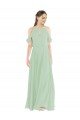 Shop Off-the-Shoulder Long Chiffon Beachy Bridesmaid Dress Sydney
