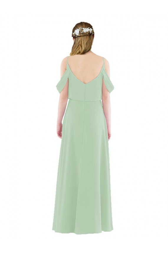 Shop Off-the-Shoulder Long Chiffon Beachy Bridesmaid Dress Sydney