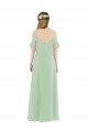 Shop Off-the-Shoulder Long Chiffon Beachy Bridesmaid Dress Sydney