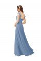 Shop Chiffon Bridesmaids Dress with Ruffle Neckline Sydney