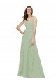 Shop Chiffon Bridesmaid Dress with Ruffles and Draping Sydney