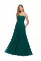Shop Chiffon Bridesmaid Dress with Pleated Bodice and Straps Sydney