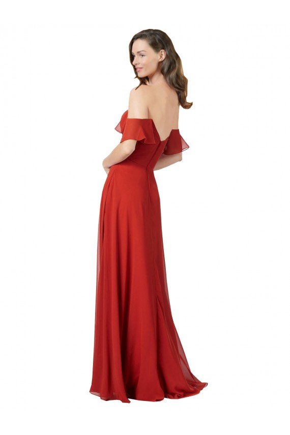Shop Chiffon A-Line Bridesmaid Dress with Ruched Bodice Sydney