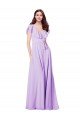 Shop Flutter Sleeves V-Neck Chiffon Bridesmaid Dress Sydney
