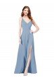 Surplice Bodice A-Line Long Chiffon Bridesmaid Dress Sydney