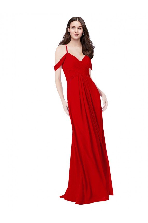 Shop Cold Shoulder Chiffon Bridesmaid Dress Sydney