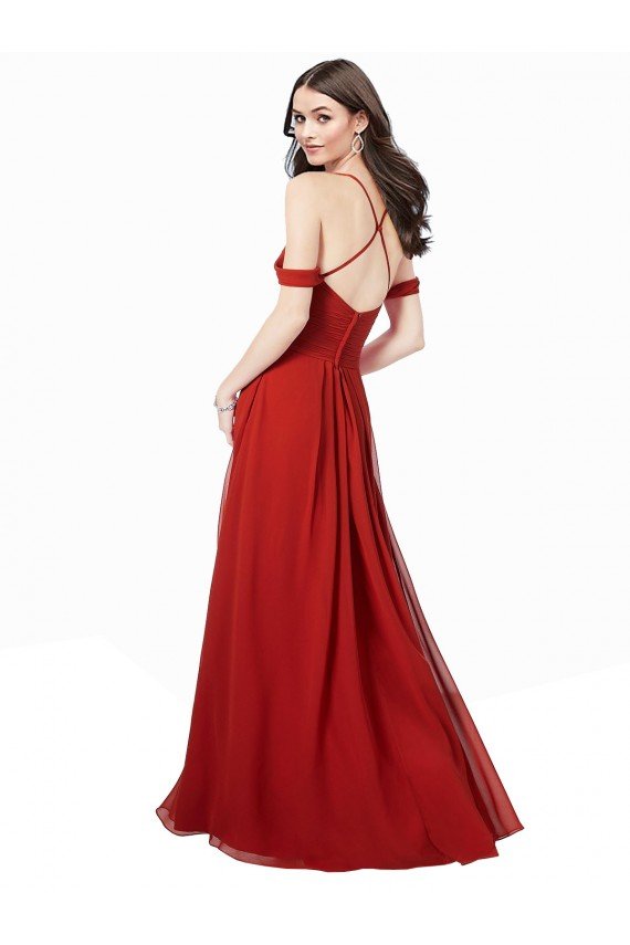 Shop Cold Shoulder Chiffon Bridesmaid Dress Sydney