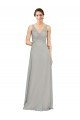 Shop V-Neck Chiffon Bridesmaid Dress with Illusion Gathered Bodice Sydney