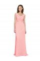 Luxe Chiffon Bridesmaid Dress with Shoulder Tip Gathered Bodice Sydney