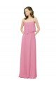 Shop Spaghetti Strap Chiffon Bridesmaids Dress with Ruffle Overlay Sydney