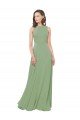 Shop High Neck Chiffon Bridesmaids Dress with Low Cowl Back Sydney