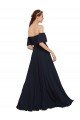 Shop Off the Shoulder Floaty Sleeves Chiffon Bridesmaid Dress / Prom Dress with High Slit Sydney