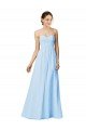 Strapless Chiffon Bridesmaid Dress with Criss Cross Shirred Bodice Sydney