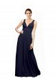 Shop Open Back Long Chiffon Bridesmaid Dress with Plunging V-Neck Bodice Sydney