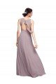 Shop Open Back Long Chiffon Bridesmaid Dress with Plunging V-Neck Bodice Sydney