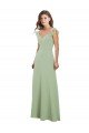 Shop Draped Sweetheart Chiffon Bridesmaid Dress with Ruffled Cap Sleeves Sydney