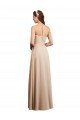 Shop Draped Halter Neck Long Chiffon Bridesmaid Dress with Tie Back Sydney